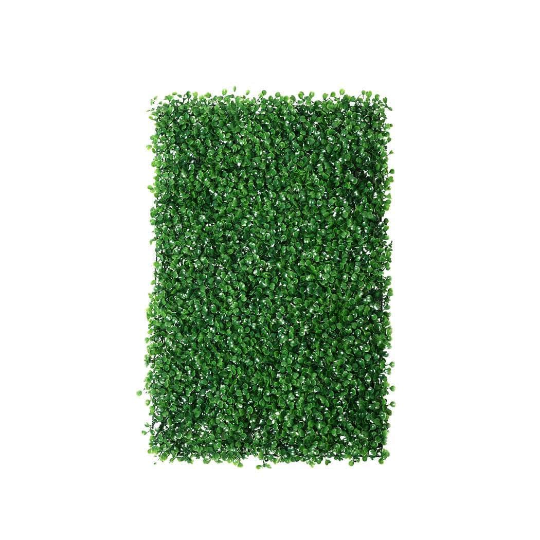 10X Artificial Boxwood Hedge Green Wall Mat Fence