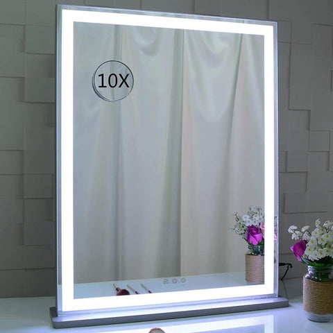 10X Magnification Mirror With Dimmable Light (71 X 57 Cm,)