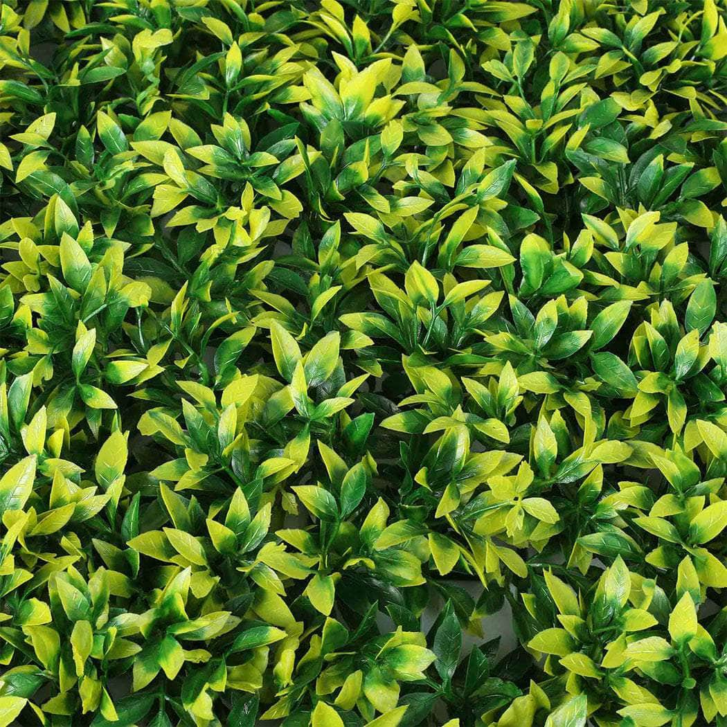 10x Marlow Artificial Boxwood Hedge Fence Fake Vertical Garden Green Outdoor