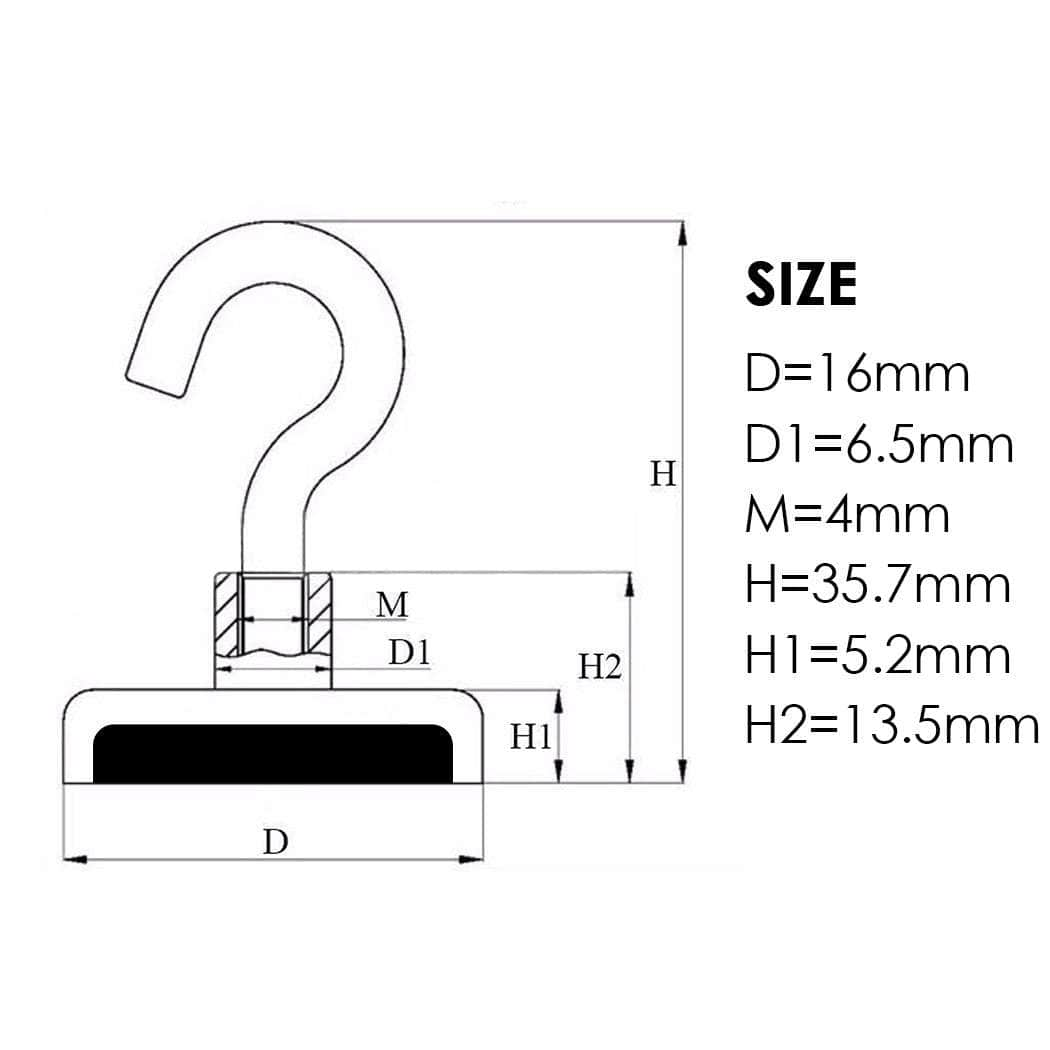 10X Strong Magnetic Hanger Holder Hooks Au 5.5Kg