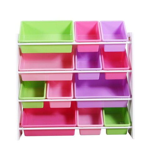 12Bins Kids Toy Box Bookshelf