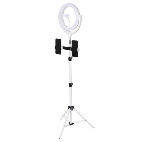 12'' LED Ring Light with Tripod Stand White