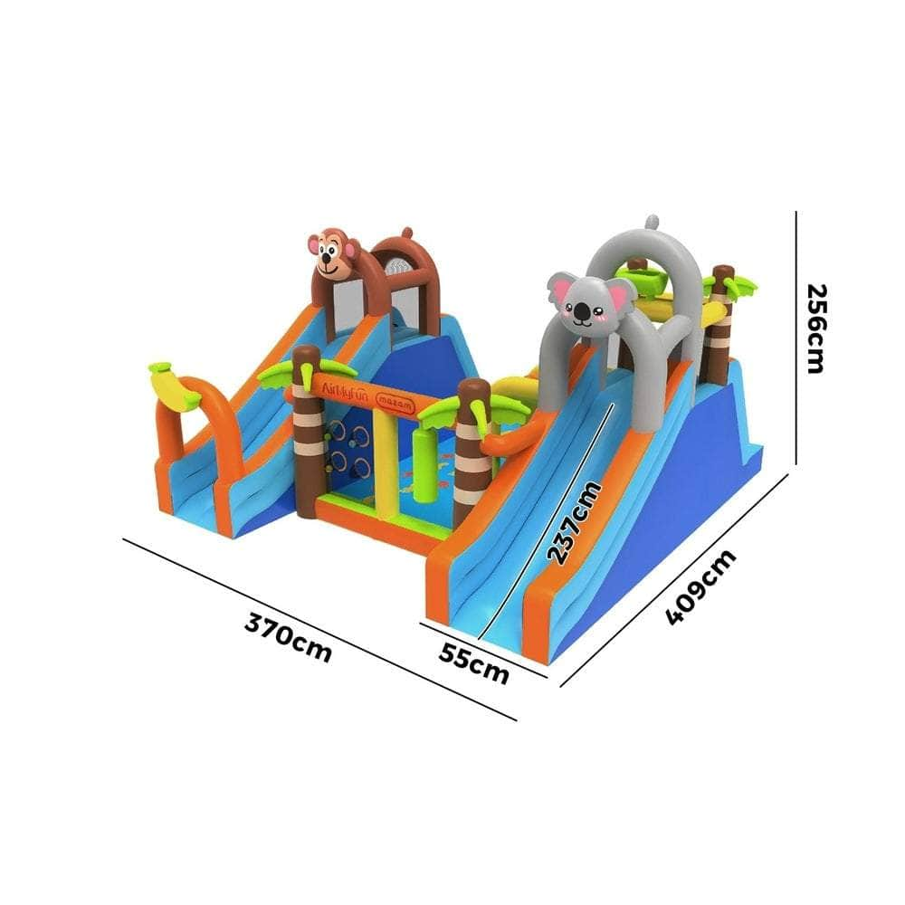 12 Play Zones Inflatable Animal Theme Jumping Castle