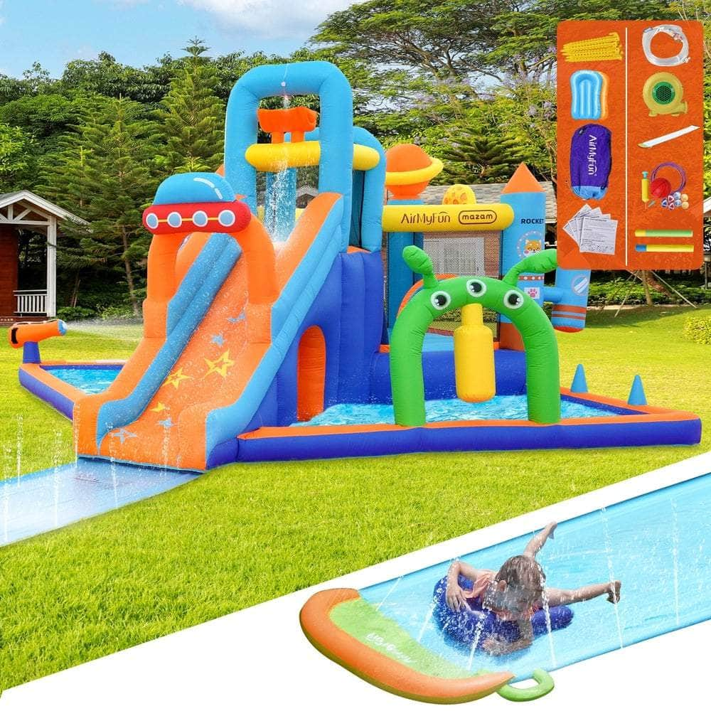 12 Play Zones Inflatable Trampoline Castle Space Theme