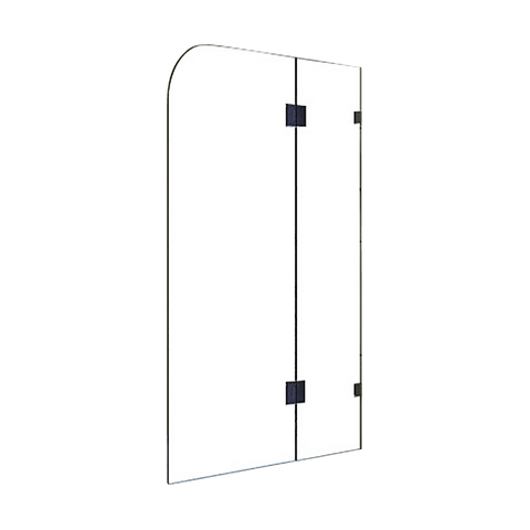 1200 X 1450Mm Frameless Bath Panel 10Mm Glass Shower Screen