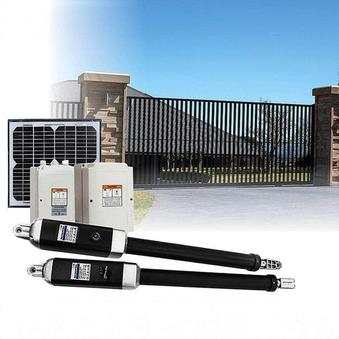 1200KG 10W Solar Double Swing Auto Motor Remote Gate Opener