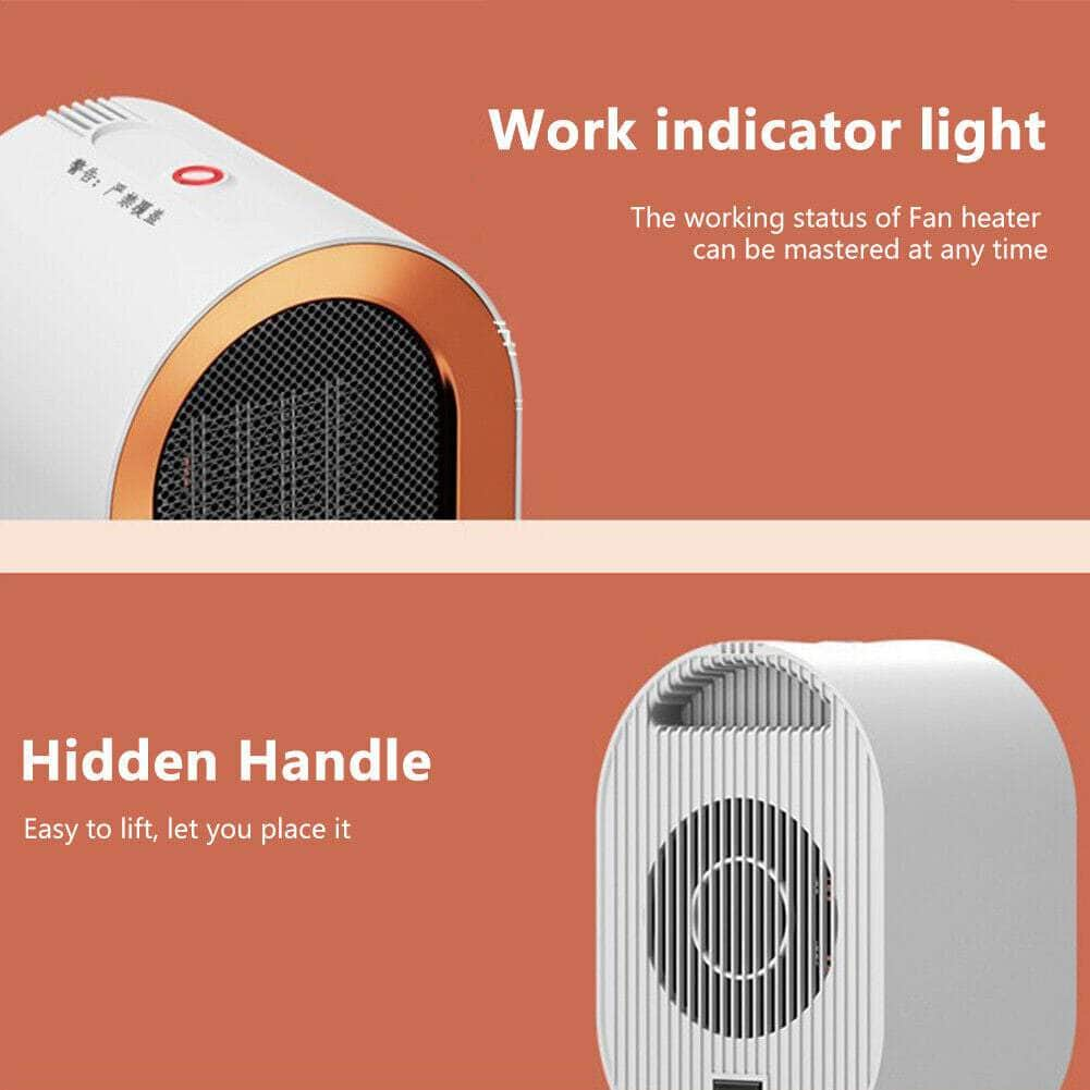 1200W Mini Heater 2-Speed Adjustable PTC Ceramic Heating Machine for Office Home