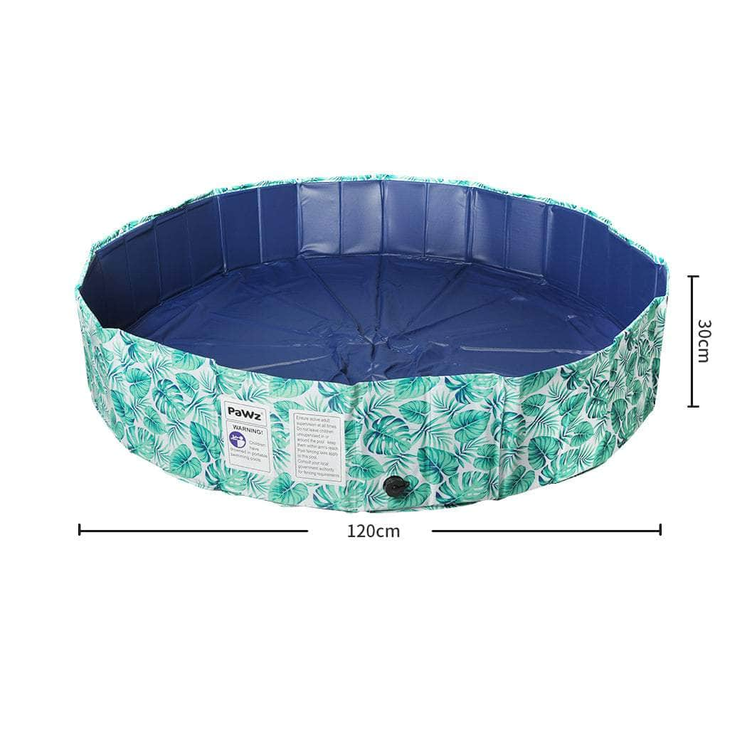 120cm - Pet Dog Swimming Pool Cat Portable BathTub Kid Shower Washing Folding