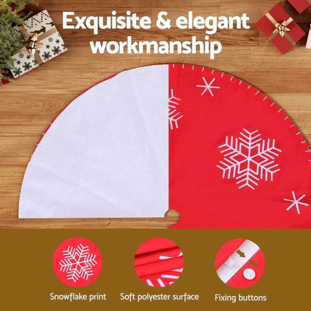 120cm Snowflake Christmas Tree Skirt