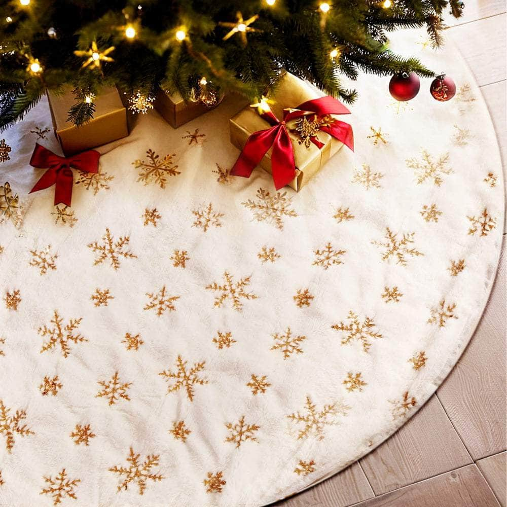 120cm Snowflake Christmas Tree Skirt