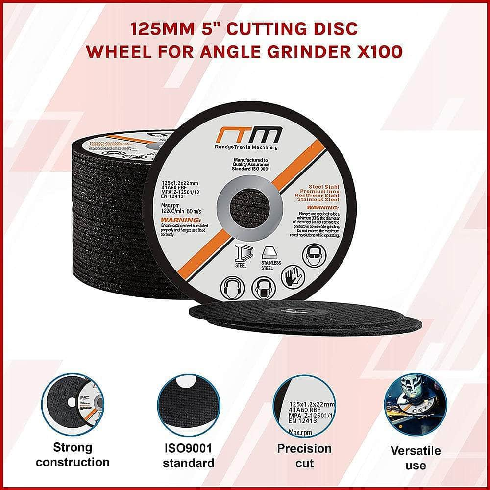 125Mm 5" Cutting Disc Wheel For Angle Grinder X100