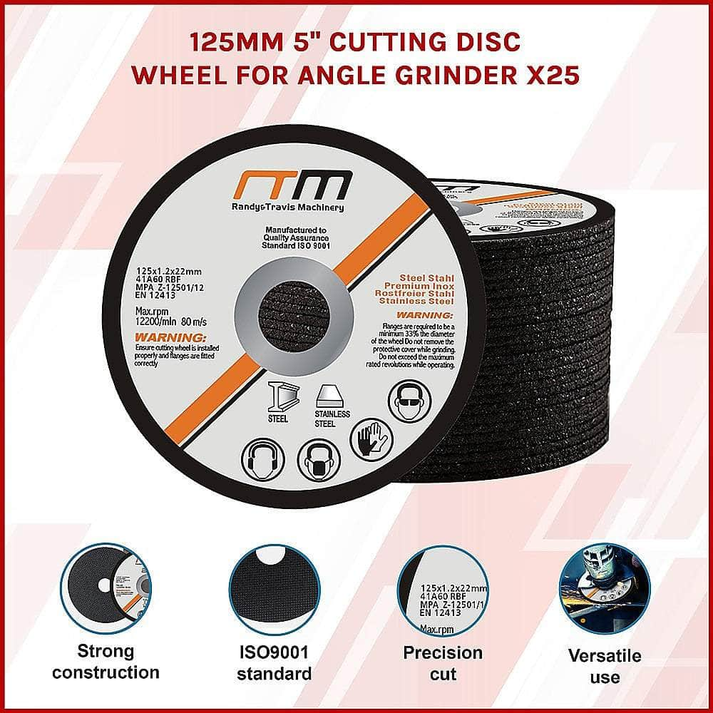 125Mm 5" Cutting Disc Wheel For Angle Grinder X25