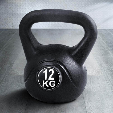 12Kg Kettlebell Set Weight Lifting Bench Dumbbells Kettle Bell