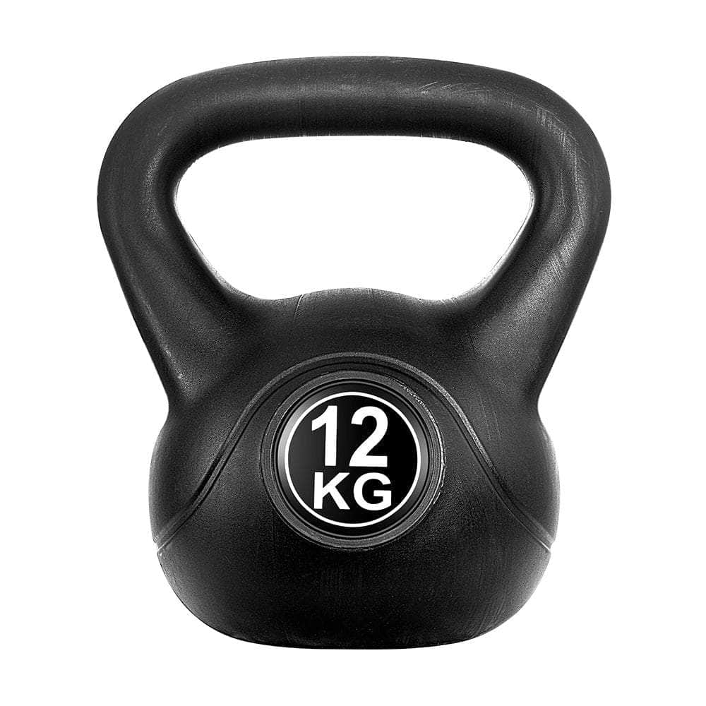 12Kg Kettlebell Set Weight Lifting Bench Dumbbells Kettle Bell