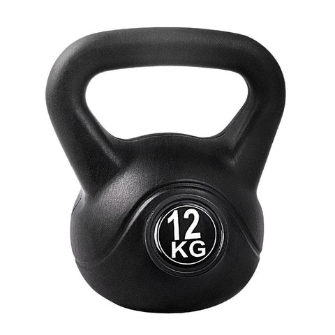 12Kg Kettlebell Set Weight Lifting Bench Dumbbells Kettle Bell