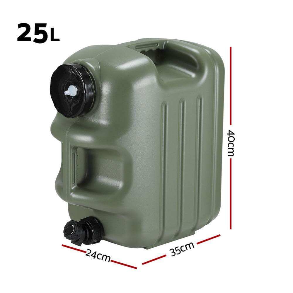 12L/25L Water Container Jerry Can Bucket Camping Outdoor Storage Tank