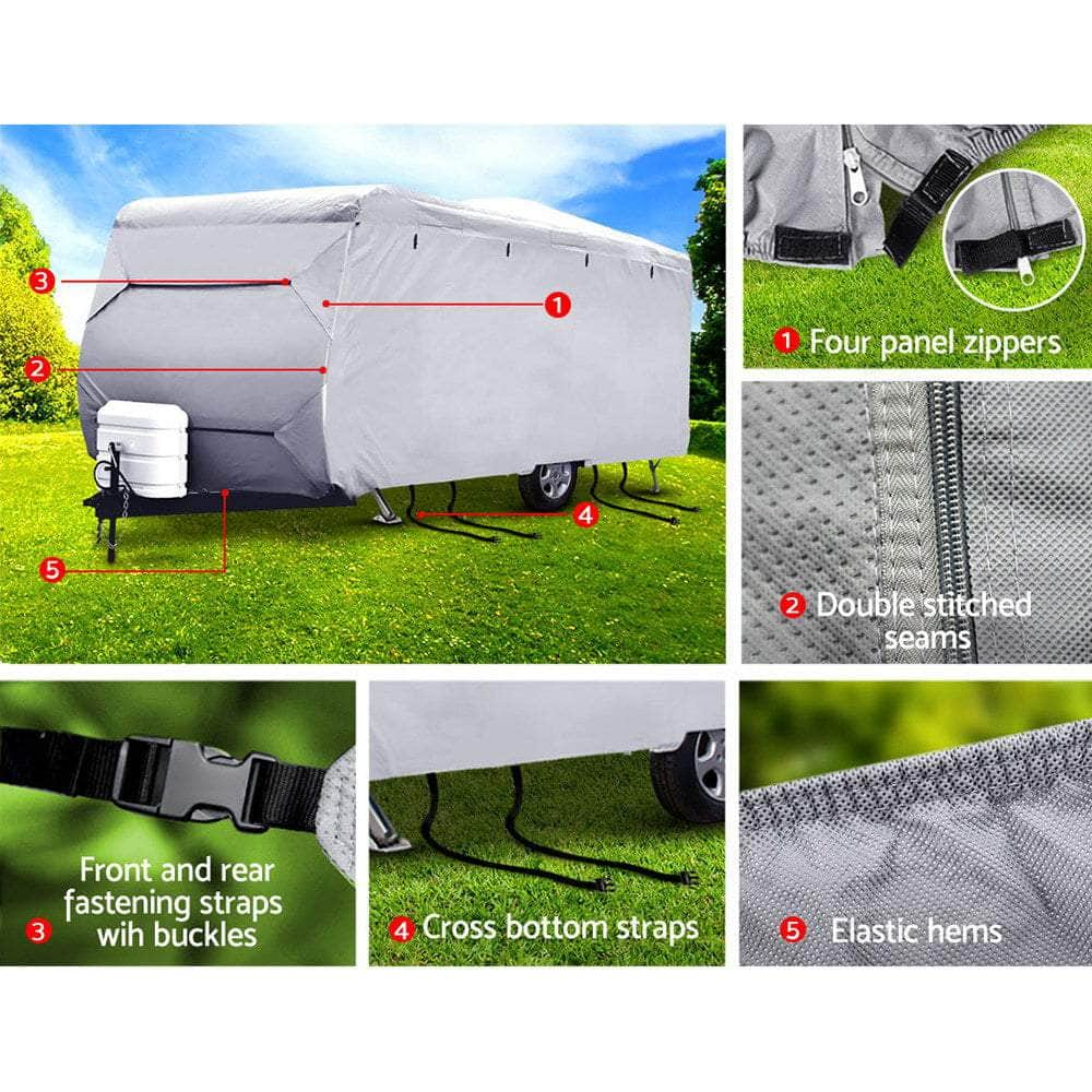 14-16Ft Caravan Cover 4 Layer Uv Water Resistant