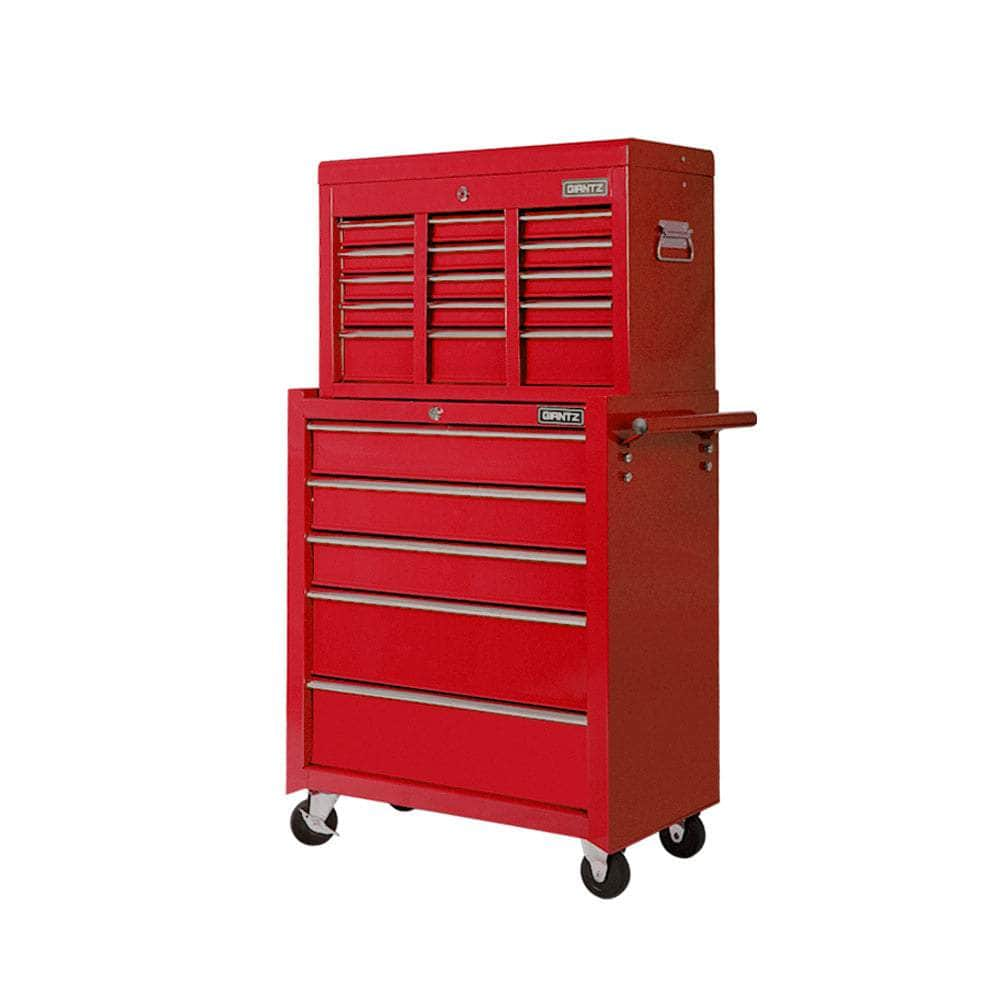 14 Drawer Tool Box Cabinet Chest Mechanic Garage Storage Trolley Red