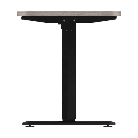 140cm Electric Standing Desk Single Motor Black&Grey-Oak