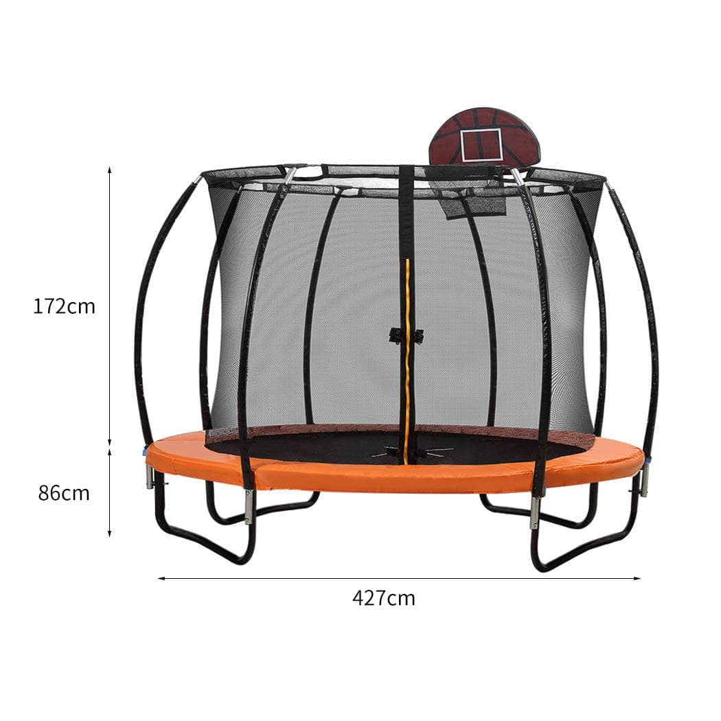 14FT Trampoline Round Trampolines 120 CM x5