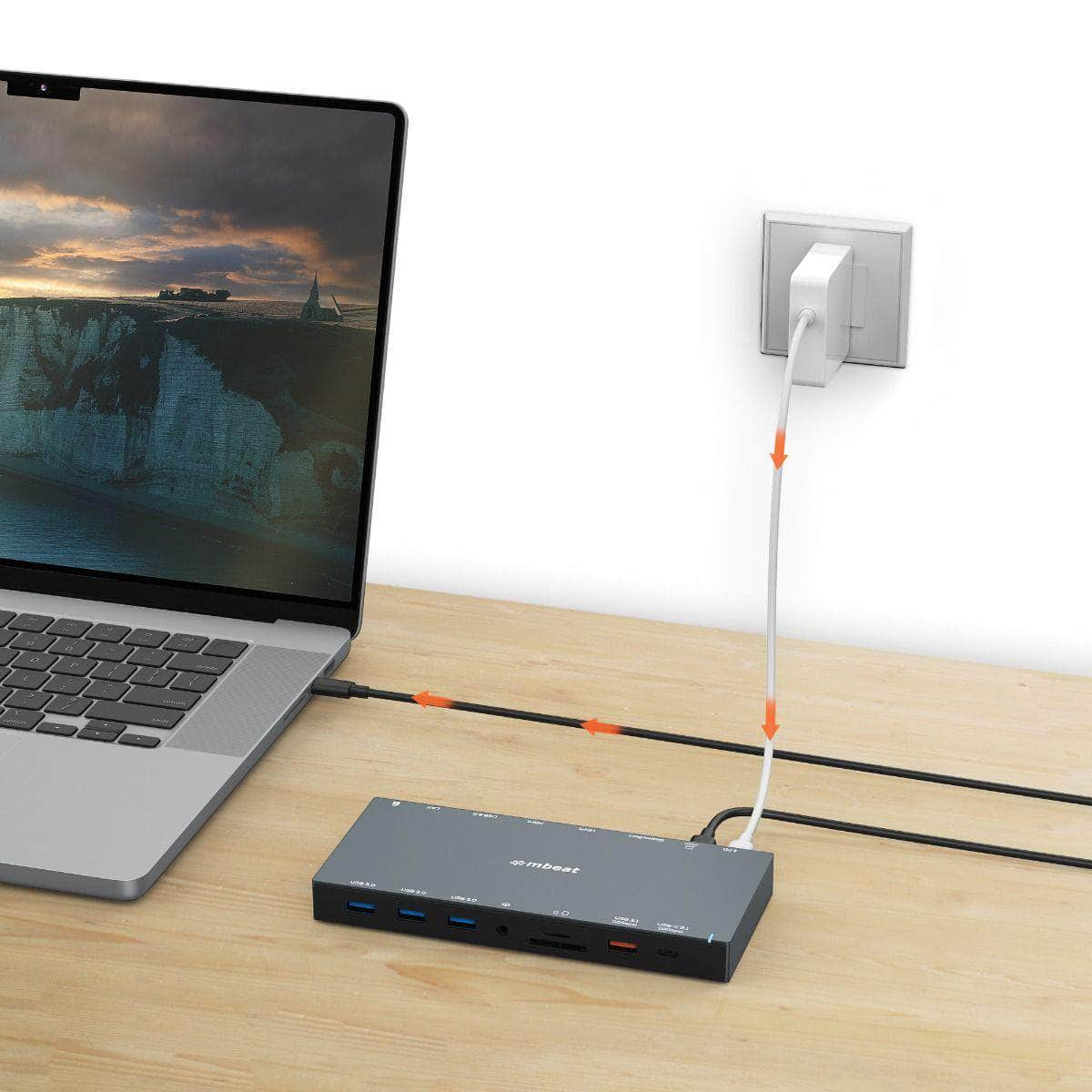 15-in-1 Triple Display USB-C Dock: Streamline Your Workstation Setup