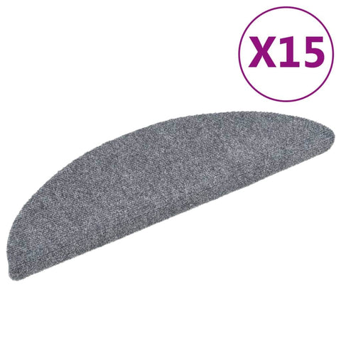 15 Self-adhesive Stair ats Needle Punch (Light Grey)