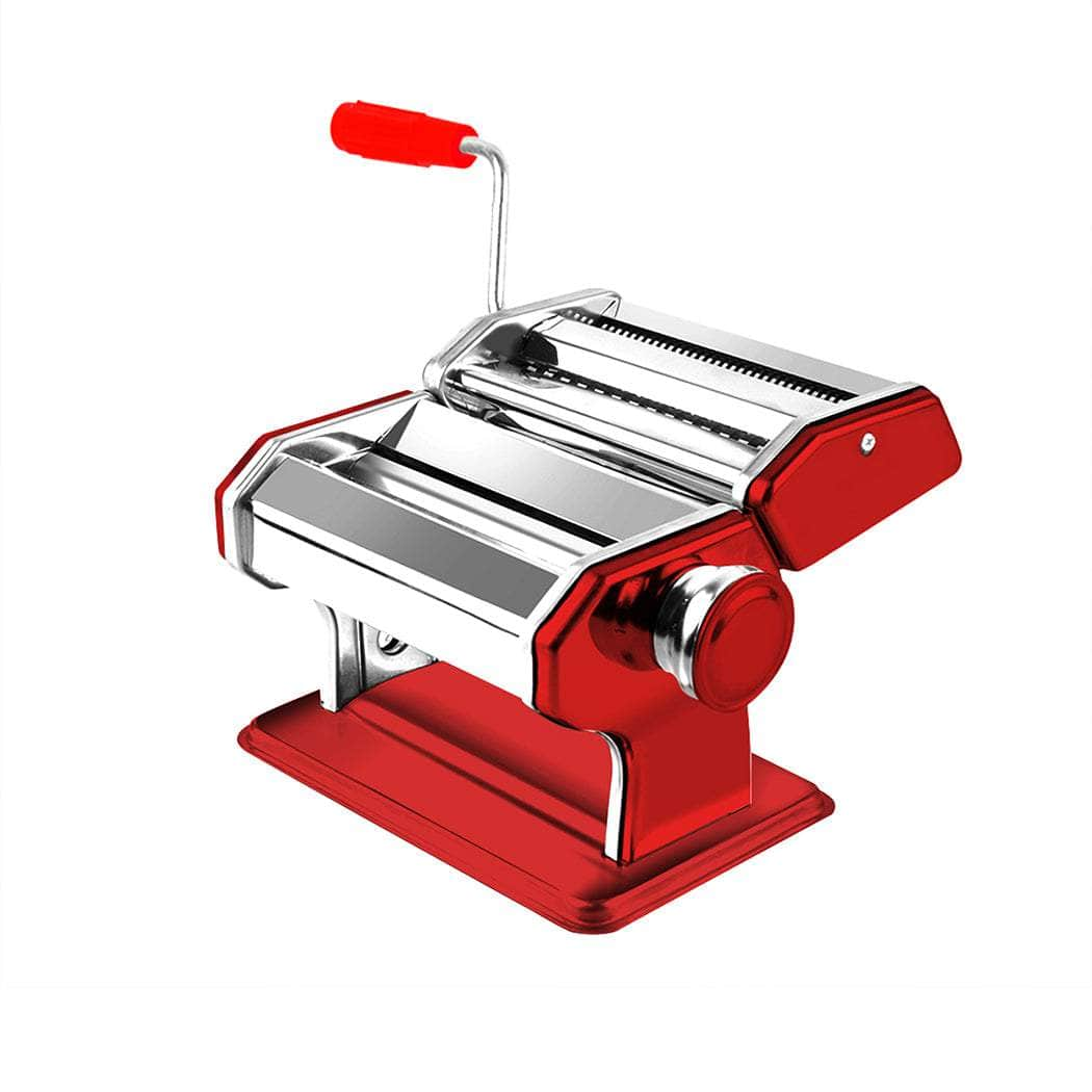 150mm Stainless Steel Pasta Making Machine Red