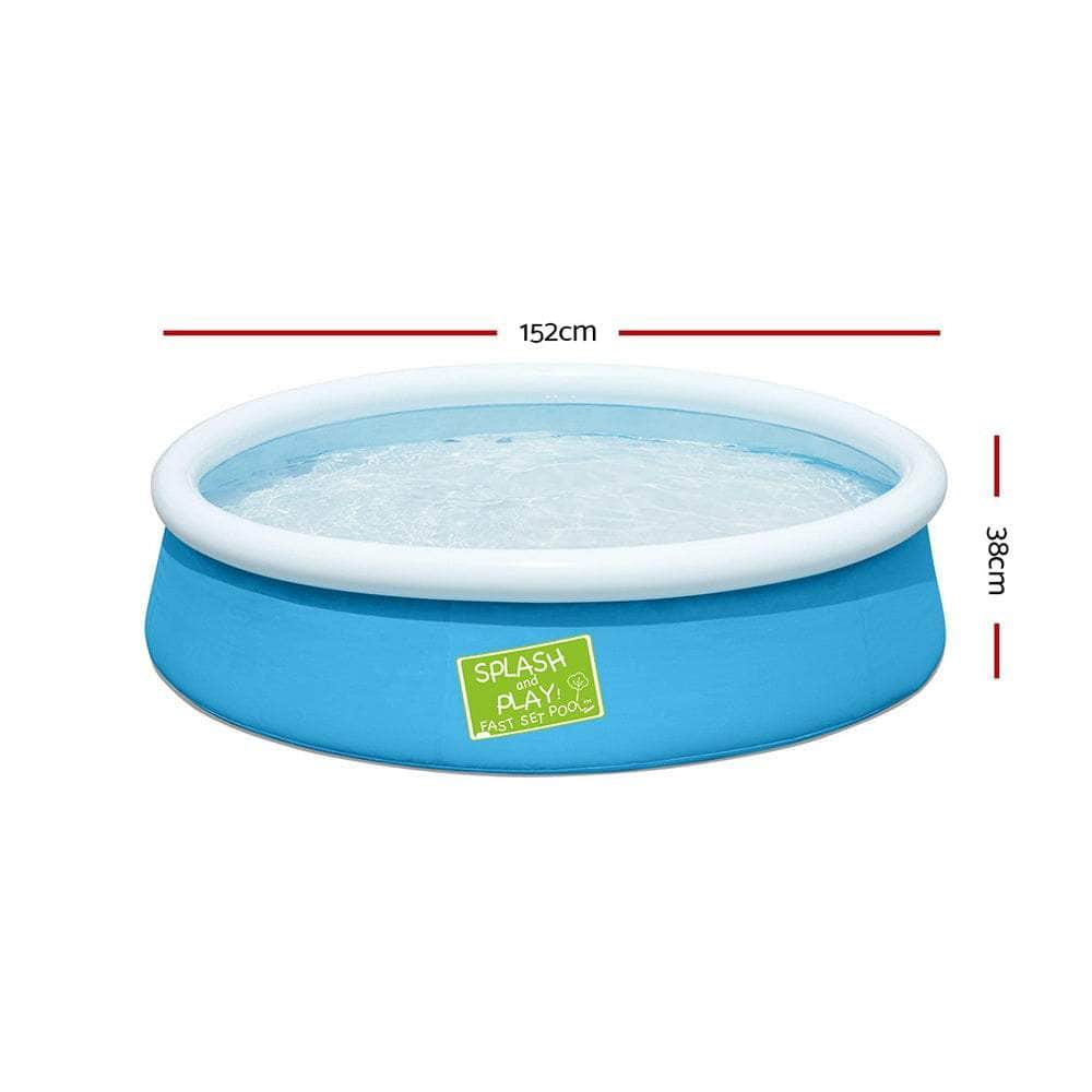 152X38Cm Round Inflatable Above Ground Swimming Pool 477L