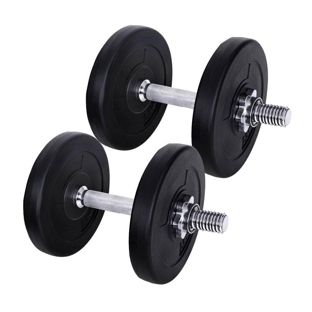 15Kg Dumbbell Set Weight Plates Dumbbells Lifting Bench