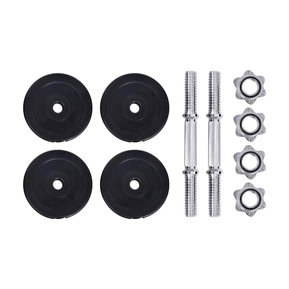 15Kg Dumbbell Set Weight Plates Dumbbells Lifting Bench