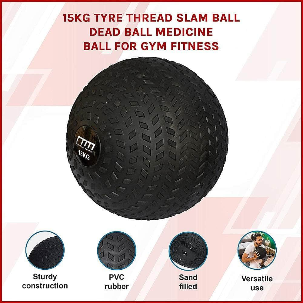 15Kg Tyre Thread Slam Ball Dead Ball Medicine Ball For Gym Fitness