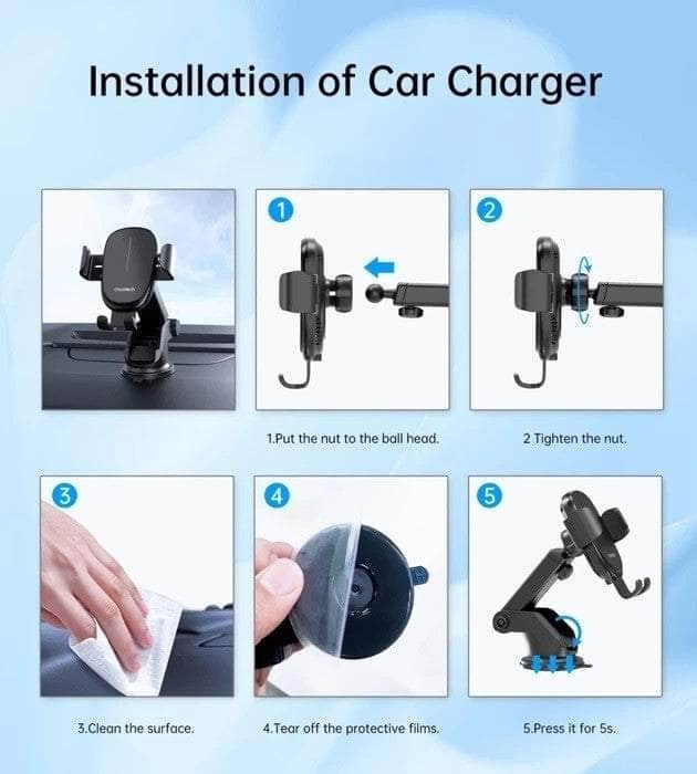 15W Gravity Car Charger Holder