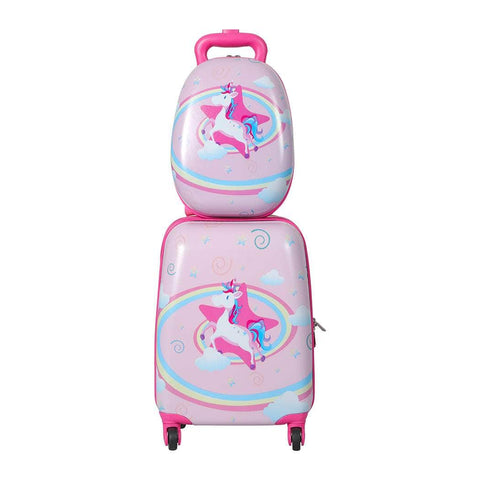 16''13'' 2PCS Kids Luggage Set Unicorn