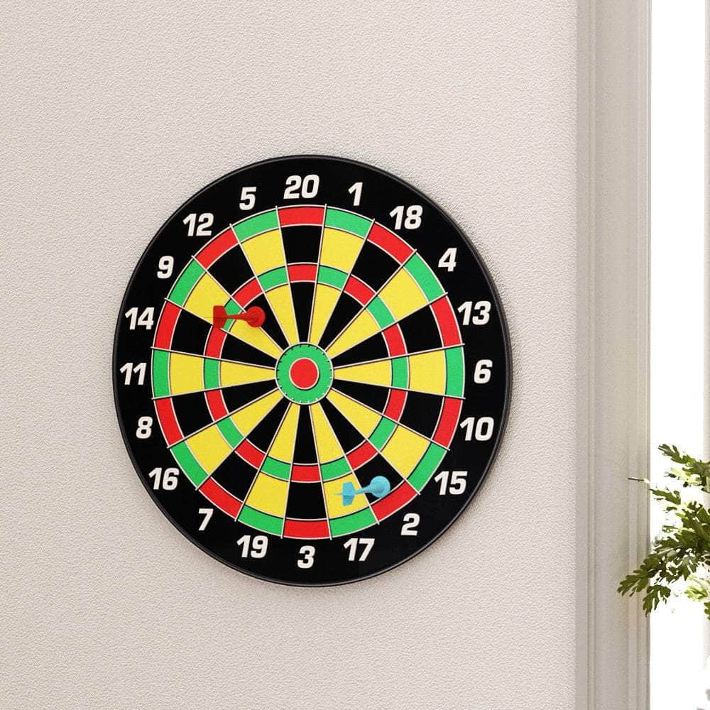 16" Dartboard Dart Board With Magnetic Darts Kids Toy Gift