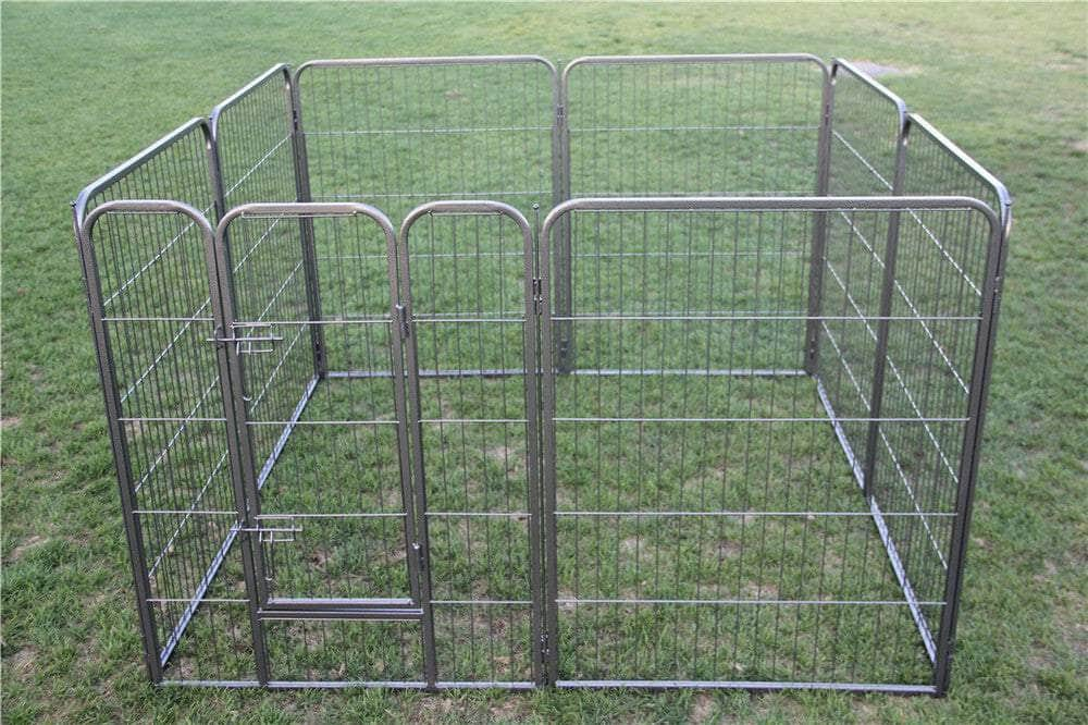 16 Panels 100 cm Heavy Duty Pet Dog Cat Puppy Rabbit Exercise Playpen Fence