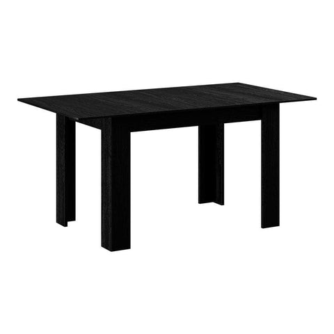 160cm Extendable Dining Table Cafe Table Black/Wooden