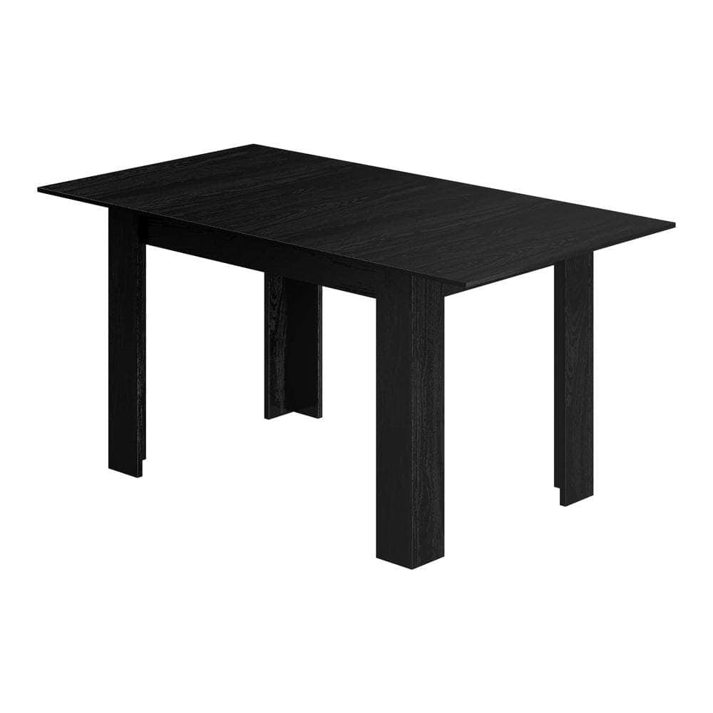 160cm Extendable Dining Table Cafe Table Black/Wooden