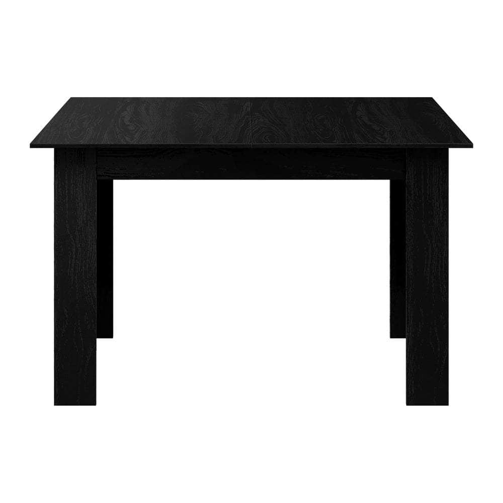 160cm Extendable Dining Table Cafe Table Black/Wooden