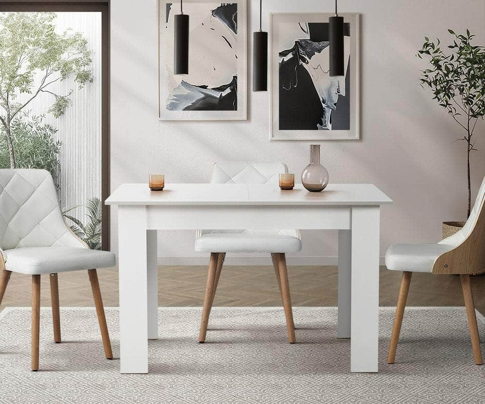 160cm Extendable Dining Table Cafe Table White