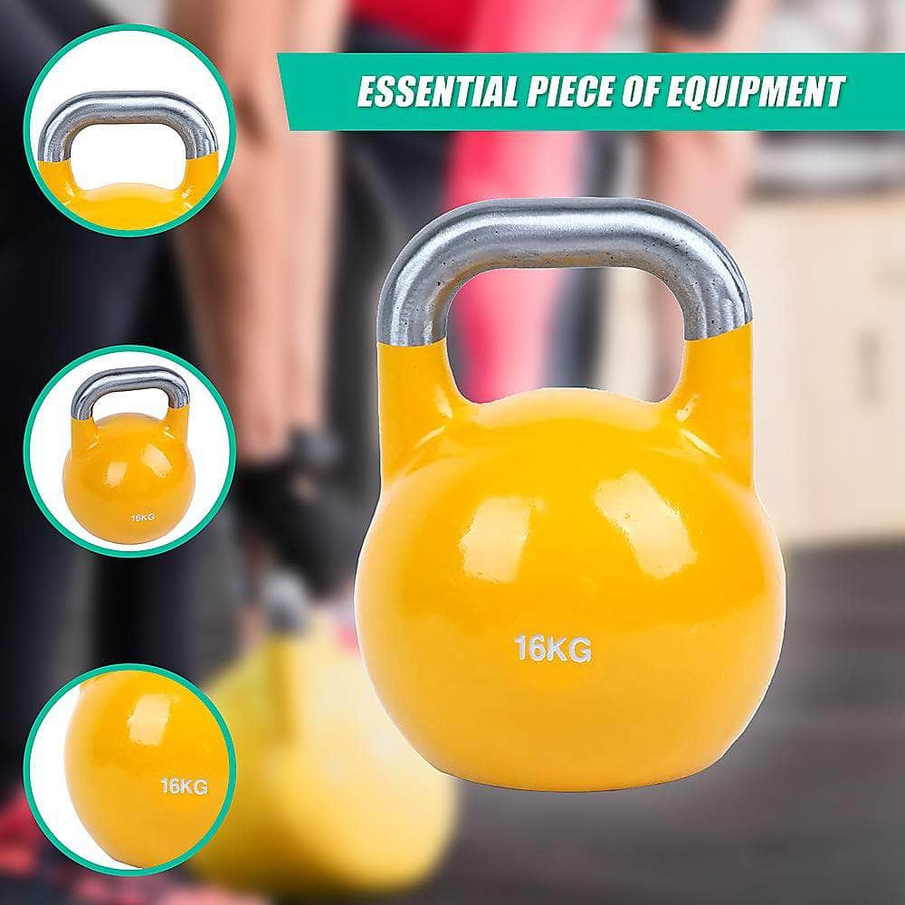 16Kg Pro-Grade Steel Kettlebell