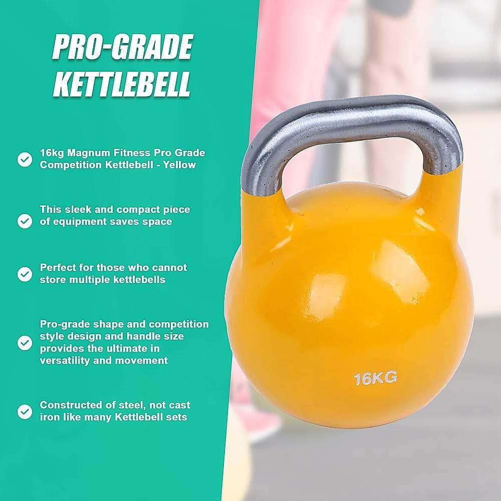 16Kg Pro-Grade Steel Kettlebell