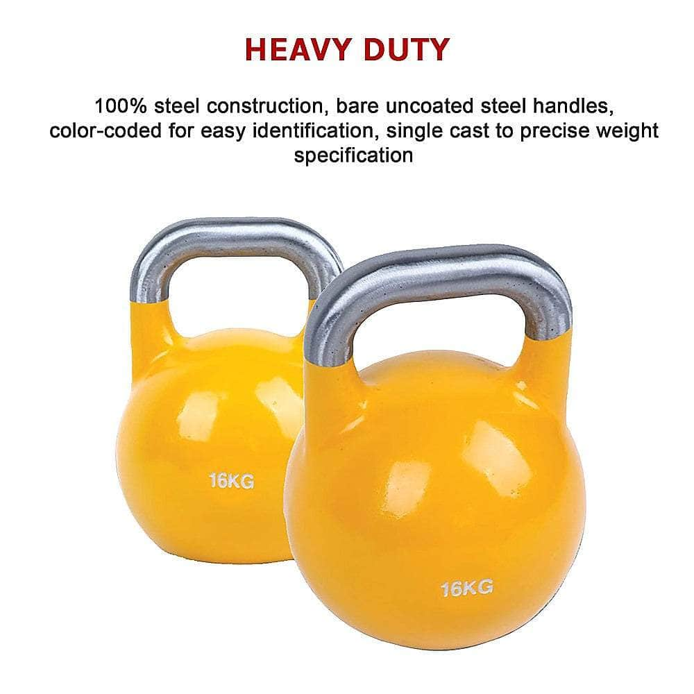 16Kg Pro-Grade Steel Kettlebell