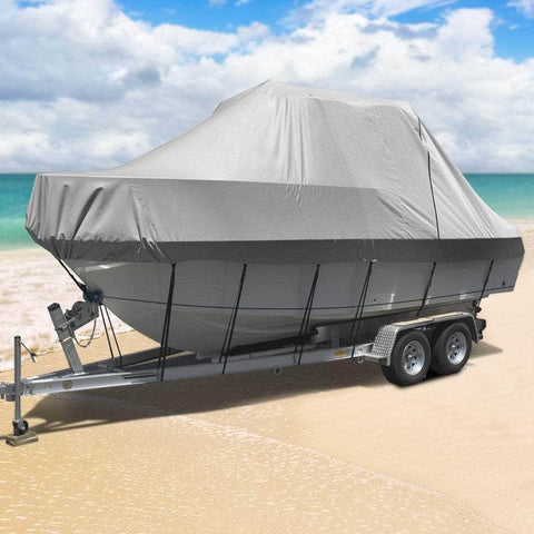 17-19Ft Boat Cover Trailerable Jumbo 600D Marine Heavy Duty