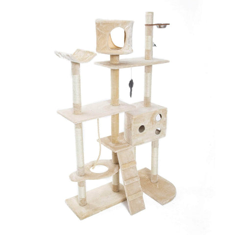 170Cm Beige Cat Tree Danie Multi Level Scratcher