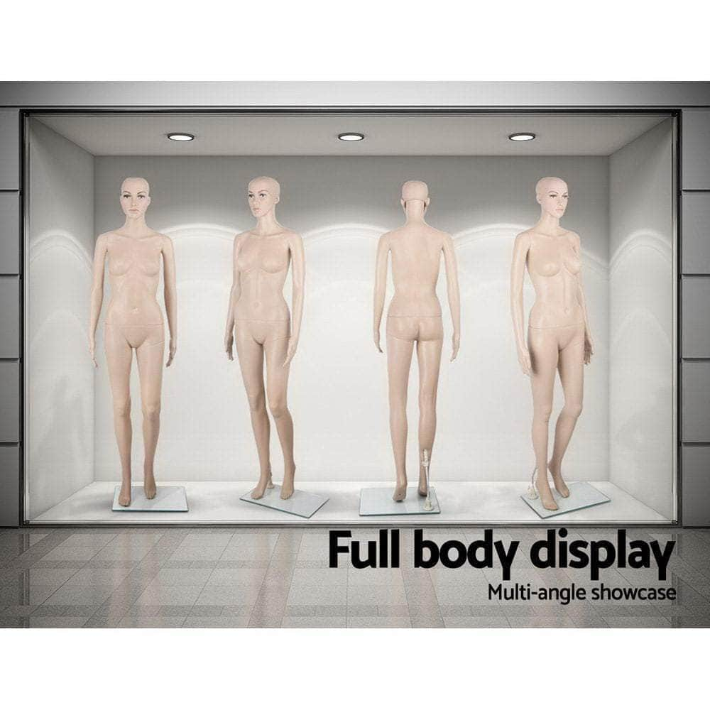 175Cm Tall Full Body Female Mannequin - Skin Coloured