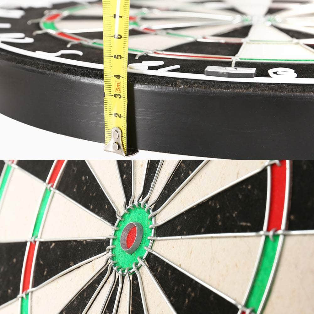 18" Dartboard Dart Board With Steel Darts Competition Party Game