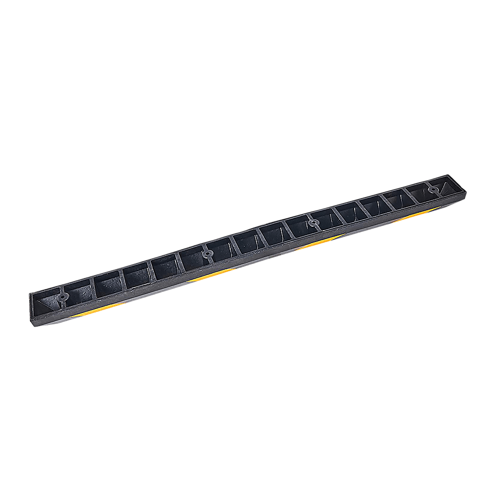 180Cm Heavy Duty Rubber Curb Parking Guide With Reflective Yellow