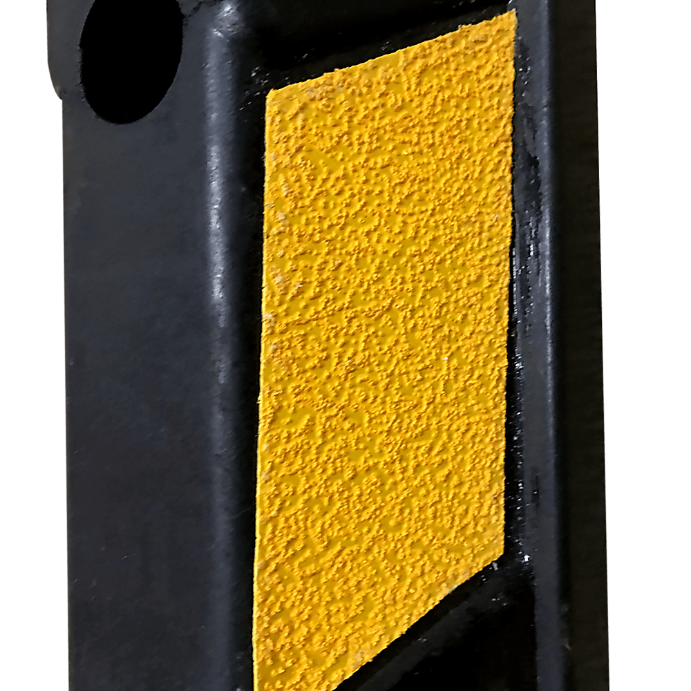 180Cm Heavy Duty Rubber Curb Parking Guide With Reflective Yellow