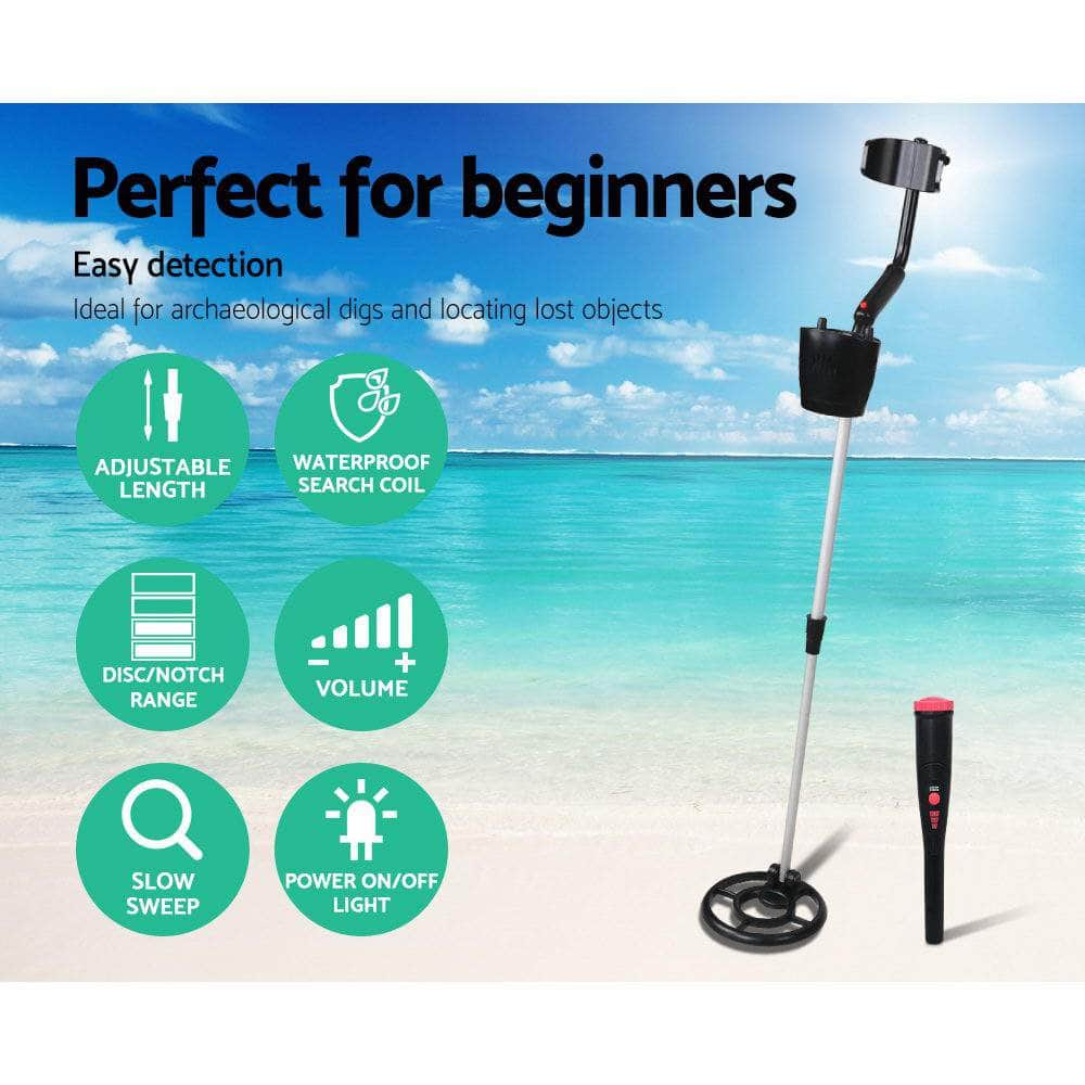 180Mm Deep Waterproof Pinpointer Metal Detector Black