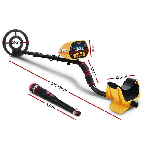 180Mm Deep Waterproof Pinpointer Metal Detector Yellow